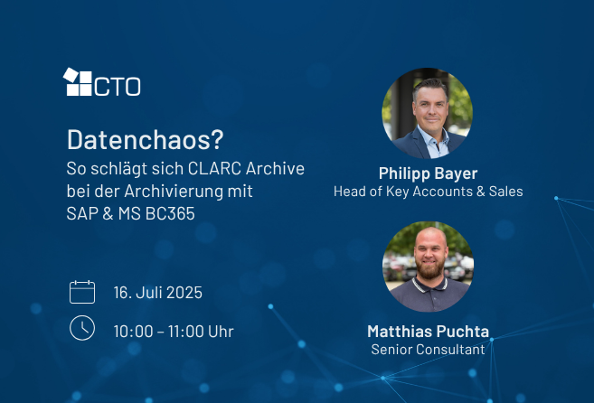 Webinar: Archivierung mit SAP & MS BC365
